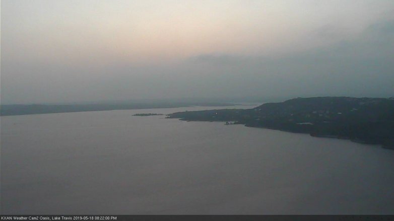 Lake Travis webcam, May 18, 2019 7:25 PM CT