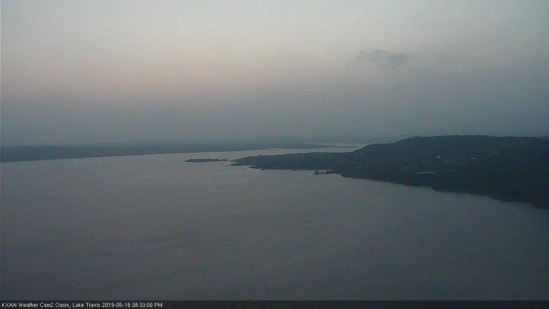 Lake Travis webcam, May 18, 2019 7:35 PM CT