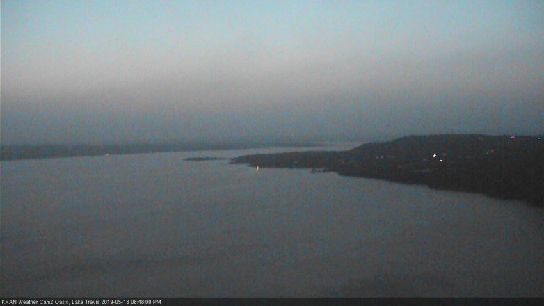 Lake Travis webcam, May 18, 2019 7:50 PM CT