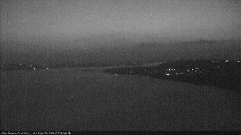 Lake Travis webcam, May 18, 2019 8:05 PM CT