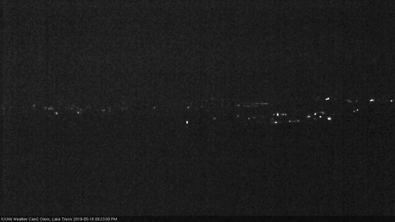 Lake Travis webcam, May 18, 2019 8:25 PM CT