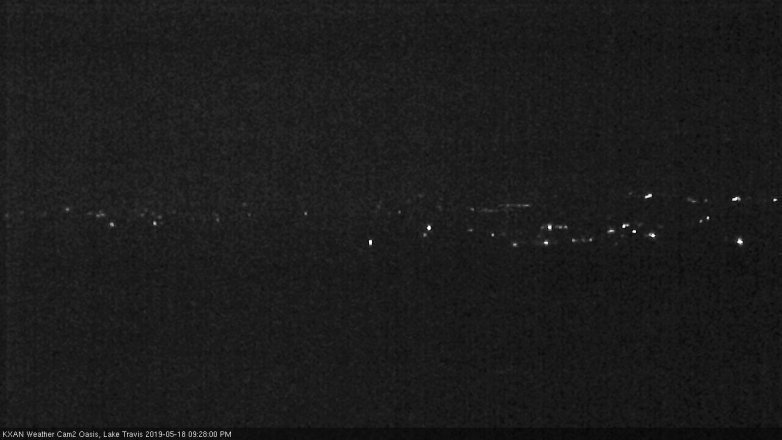 Lake Travis webcam, May 18, 2019 8:30 PM CT