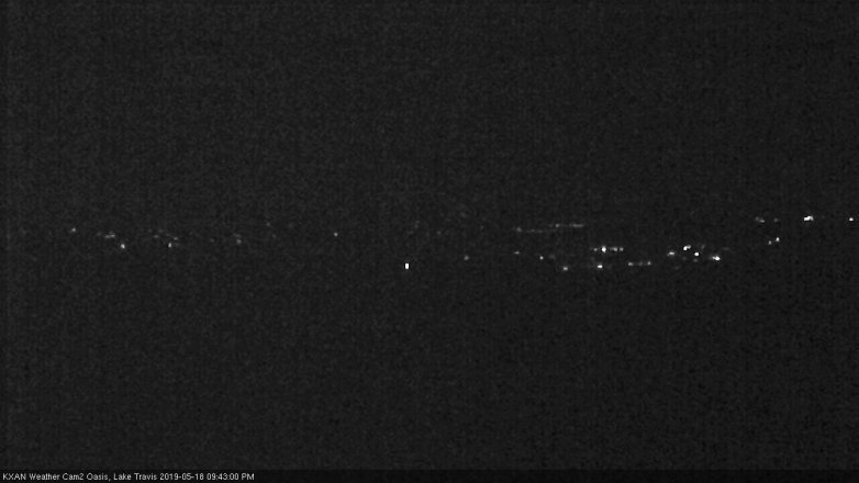 Lake Travis webcam, May 18, 2019 8:45 PM CT