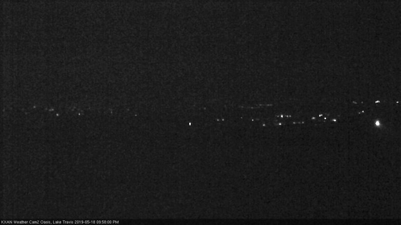 Lake Travis webcam, May 18, 2019 9:00 PM CT