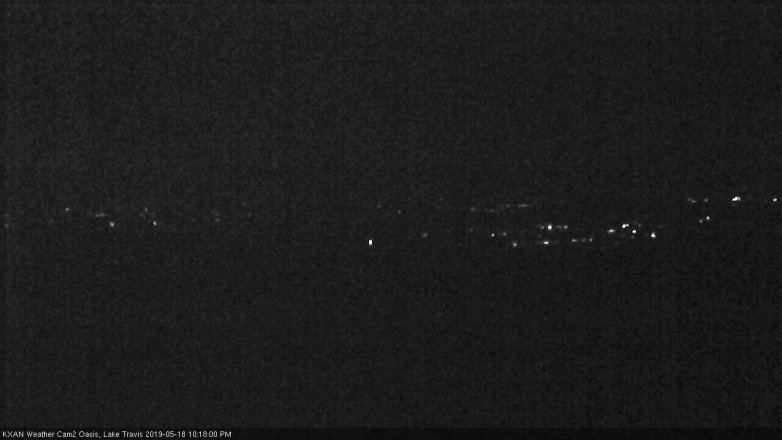 Lake Travis webcam, May 18, 2019 9:20 PM CT
