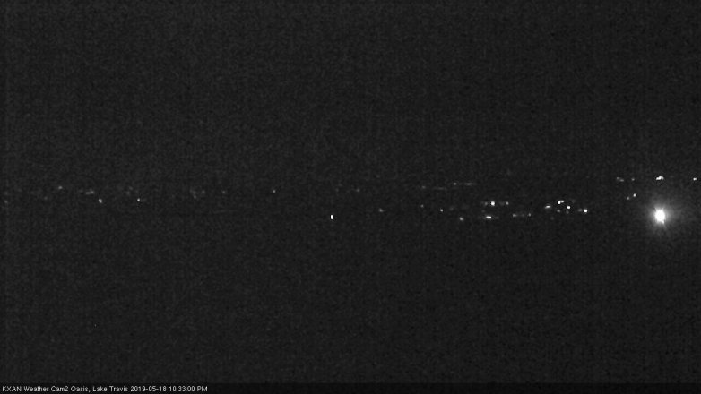 Lake Travis webcam, May 18, 2019 9:35 PM CT