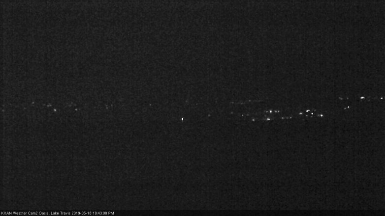 Lake Travis webcam, May 18, 2019 9:45 PM CT