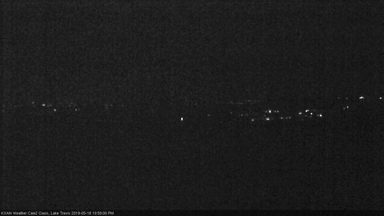 Lake Travis webcam, May 18, 2019 10:00 PM CT