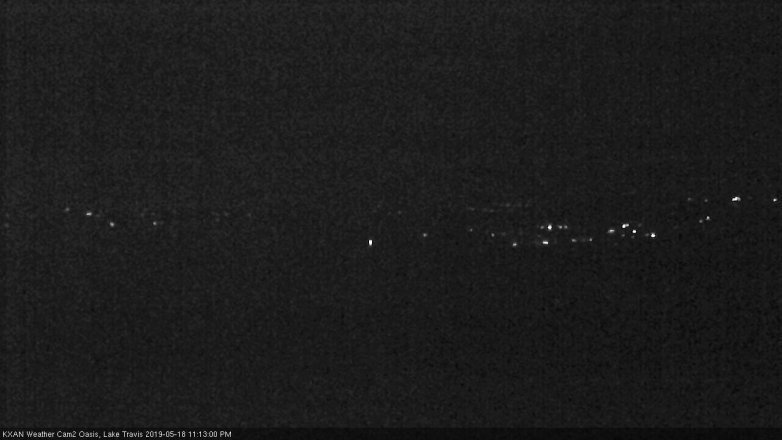 Lake Travis webcam, May 18, 2019 10:15 PM CT