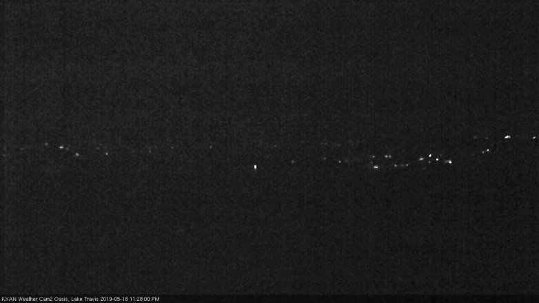 Lake Travis webcam, May 18, 2019 10:30 PM CT