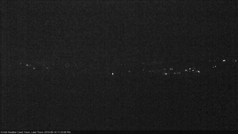 Lake Travis webcam, May 18, 2019 10:35 PM CT