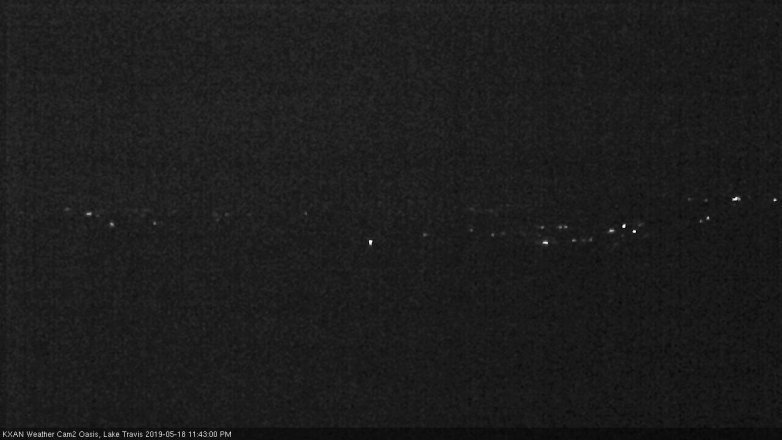 Lake Travis webcam, May 18, 2019 10:45 PM CT