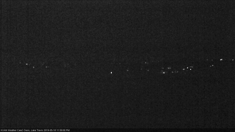 Lake Travis webcam, May 18, 2019 11:00 PM CT
