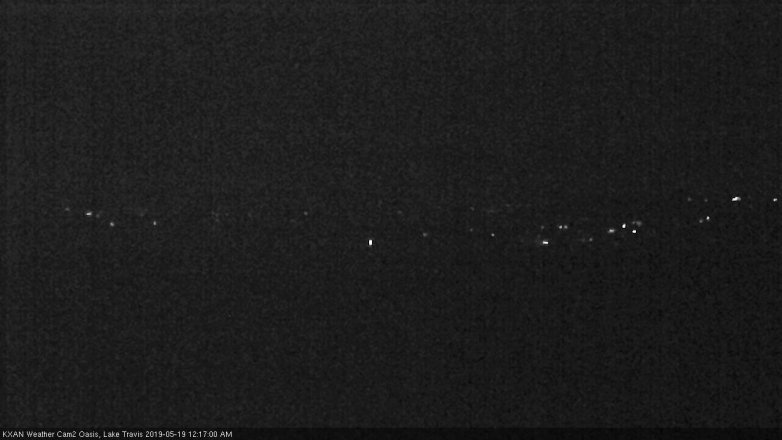Lake Travis webcam, May 18, 2019 11:20 PM CT