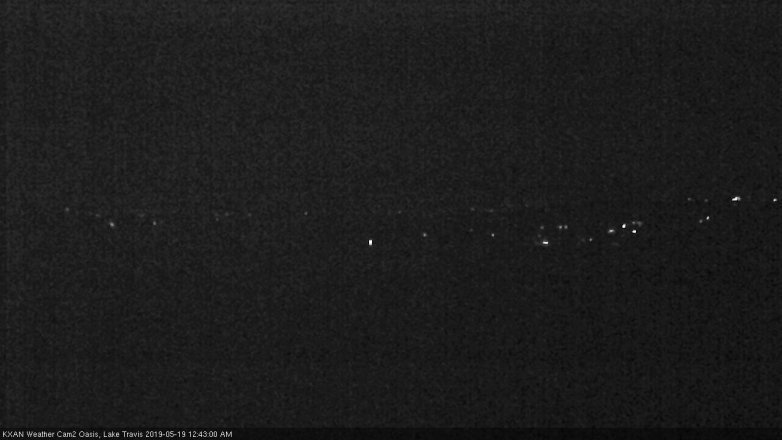 Lake Travis webcam, May 18, 2019 11:45 PM CT