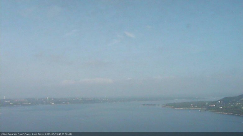 Lake Travis webcam, May 19, 2019 9:00 AM CT