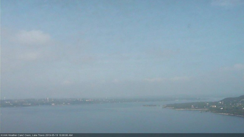 Lake Travis webcam, May 19, 2019 9:10 AM CT
