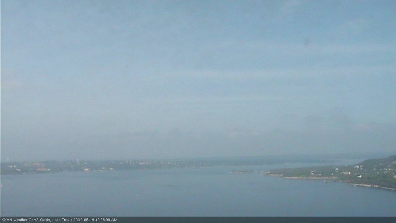 Lake Travis webcam, May 19, 2019 9:30 AM CT