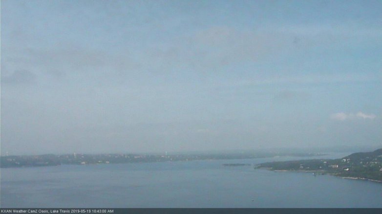 Lake Travis webcam, May 19, 2019 9:45 AM CT