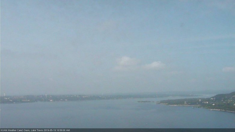 Lake Travis webcam, May 19, 2019 10:00 AM CT