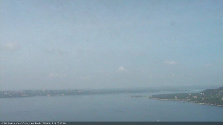 Lake Travis webcam, May 19, 2019 10:25 AM CT
