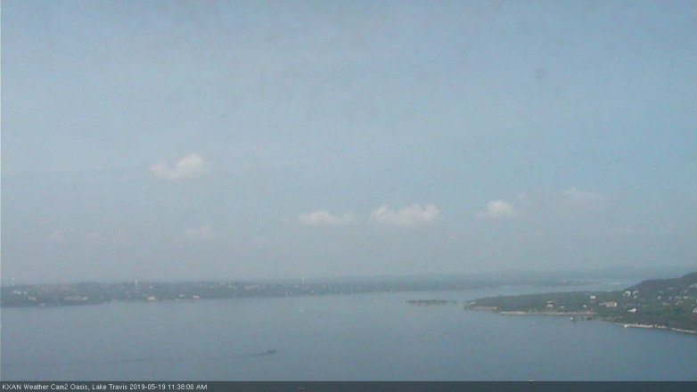 Lake Travis webcam, May 19, 2019 10:40 AM CT