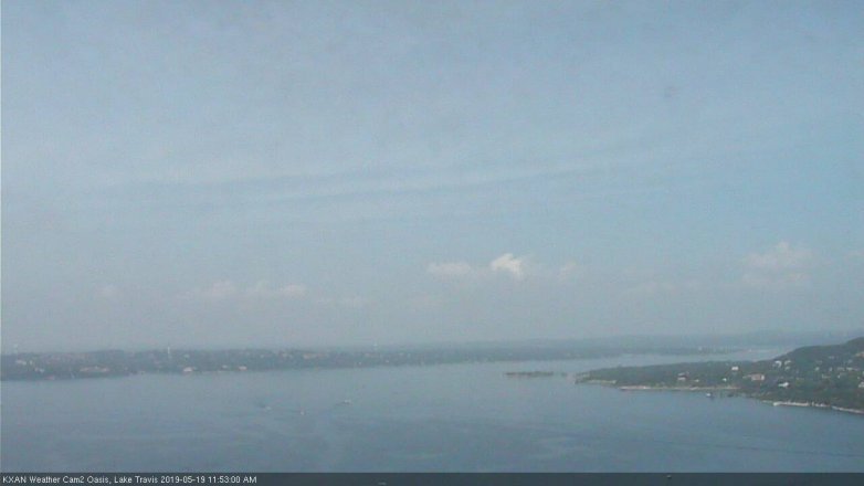 Lake Travis webcam, May 19, 2019 10:55 AM CT