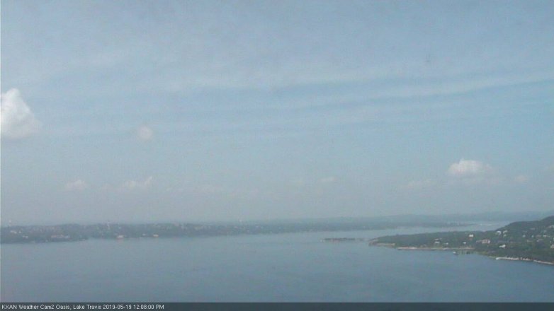 Lake Travis webcam, May 19, 2019 11:10 AM CT