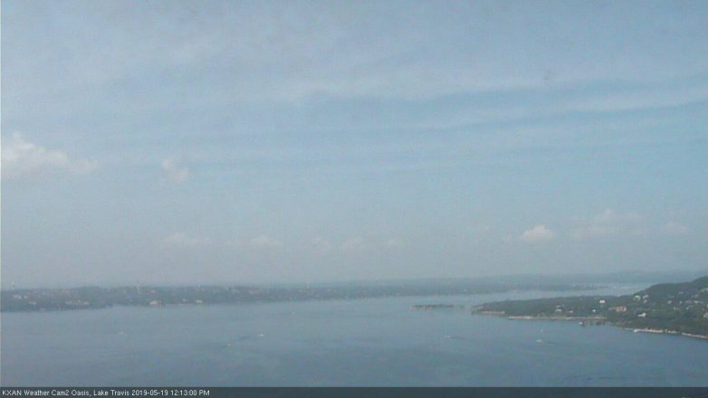 Lake Travis webcam, May 19, 2019 11:15 AM CT