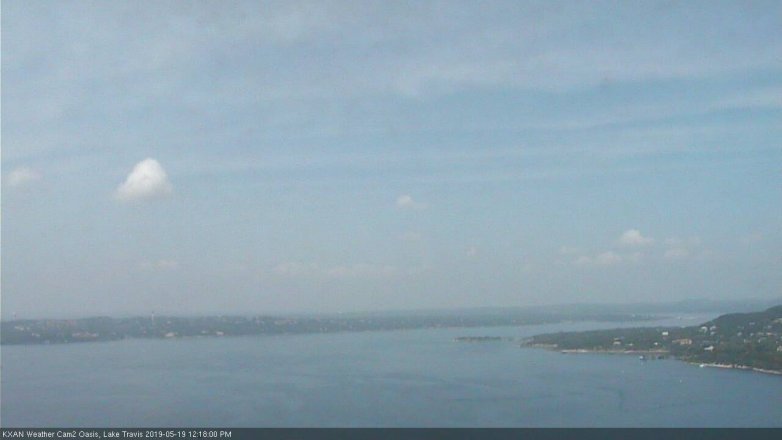 Lake Travis webcam, May 19, 2019 11:20 AM CT