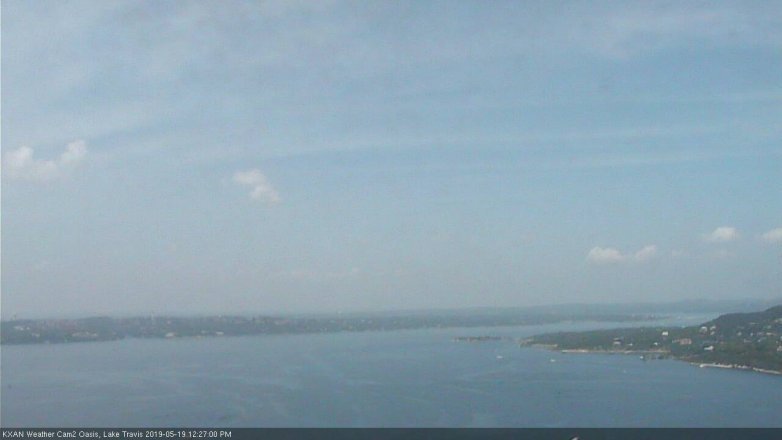 Lake Travis webcam, May 19, 2019 11:30 AM CT