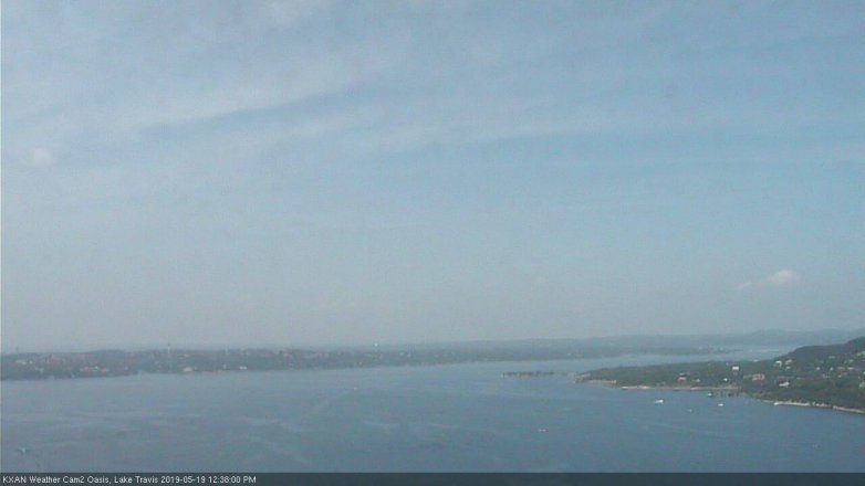 Lake Travis webcam, May 19, 2019 11:40 AM CT