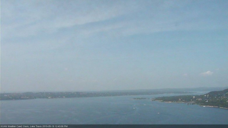 Lake Travis webcam, May 19, 2019 11:45 AM CT