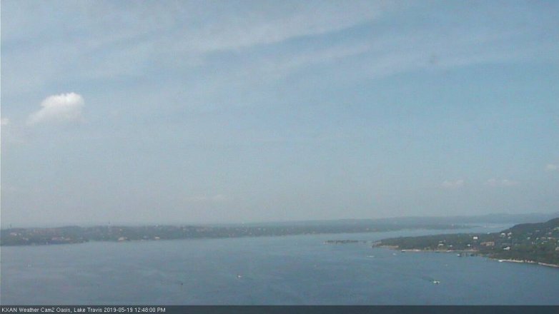 Lake Travis webcam, May 19, 2019 11:50 AM CT