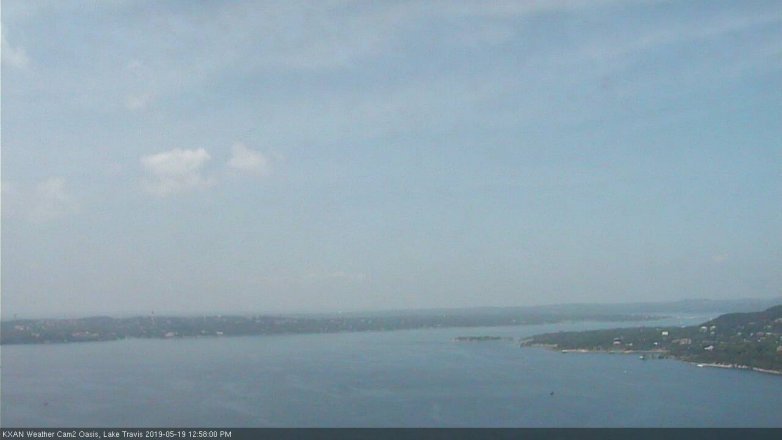 Lake Travis webcam, May 19, 2019 12:00 PM CT