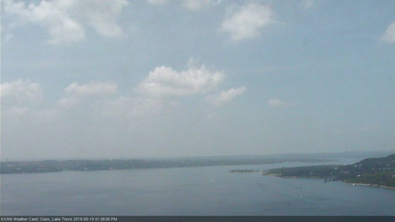 Lake Travis webcam, May 19, 2019 12:40 PM CT