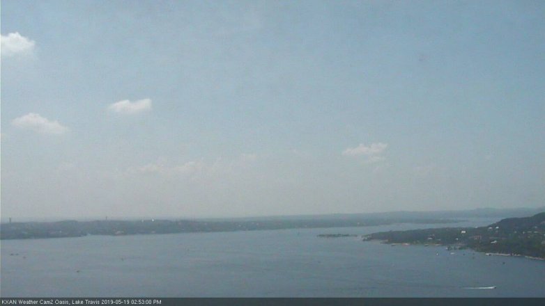 Lake Travis webcam, May 19, 2019 1:55 PM CT