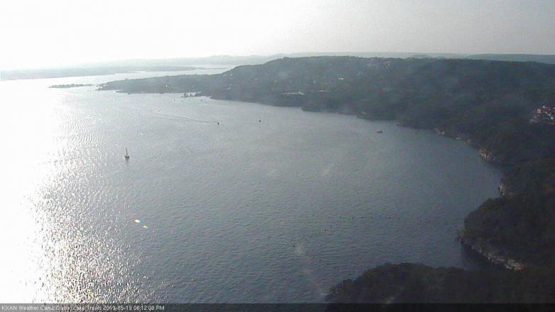 Lake Travis webcam, May 19, 2019 5:15 PM CT