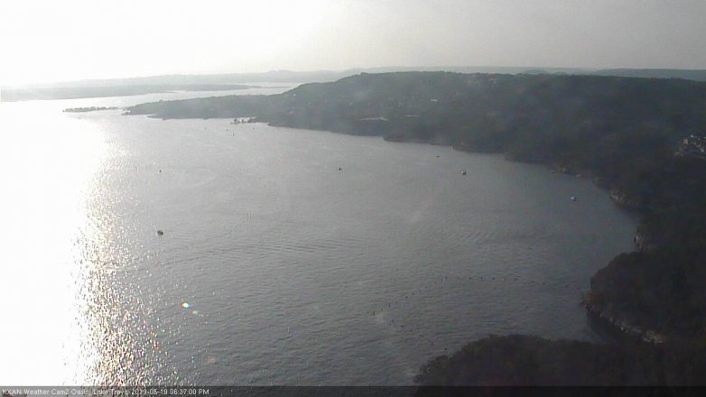 Lake Travis webcam, May 19, 2019 5:40 PM CT