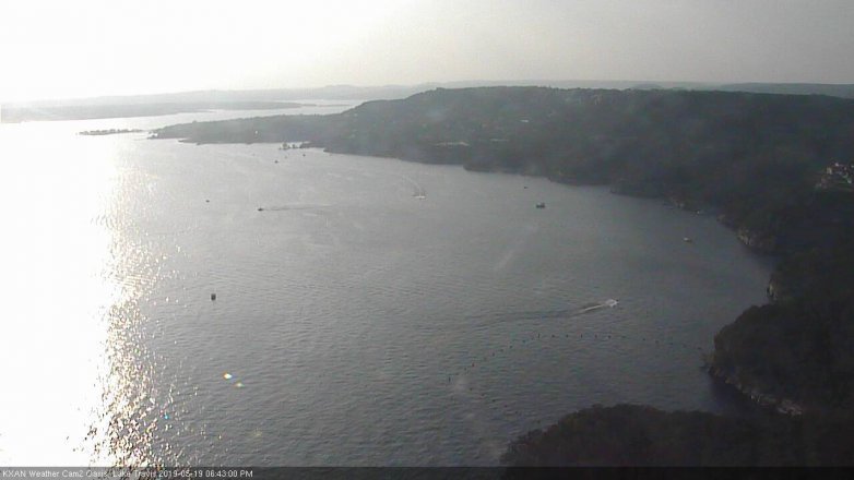 Lake Travis webcam, May 19, 2019 5:45 PM CT