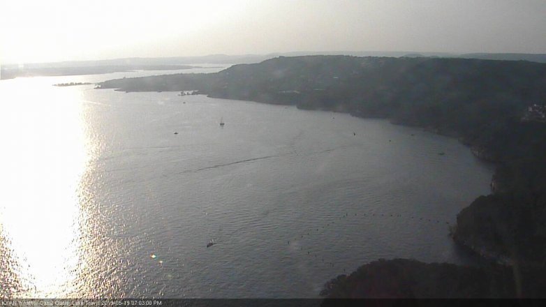 Lake Travis webcam, May 19, 2019 6:05 PM CT