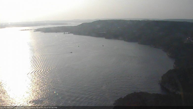 Lake Travis webcam, May 19, 2019 6:10 PM CT
