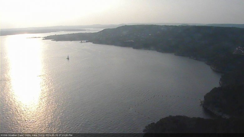 Lake Travis webcam, May 19, 2019 6:25 PM CT