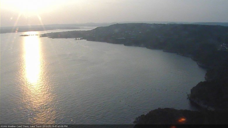 Lake Travis webcam, May 19, 2019 6:45 PM CT