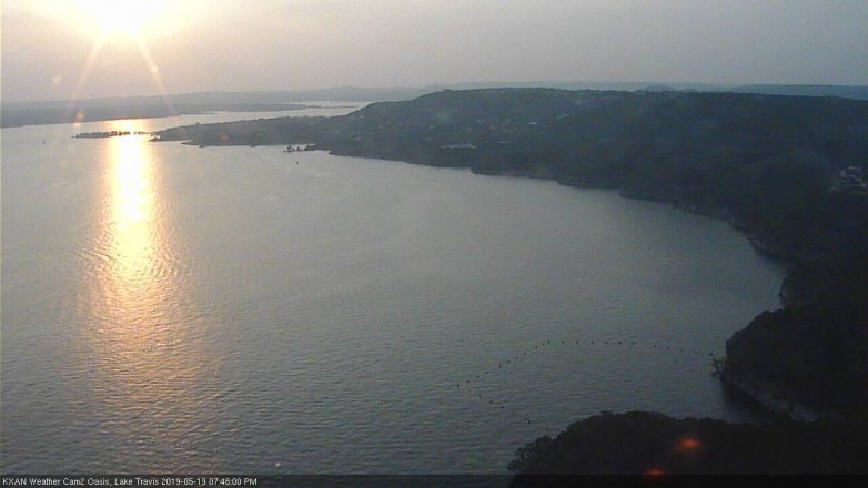 Lake Travis webcam, May 19, 2019 6:50 PM CT