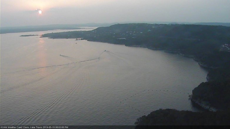 Lake Travis webcam, May 19, 2019 7:05 PM CT