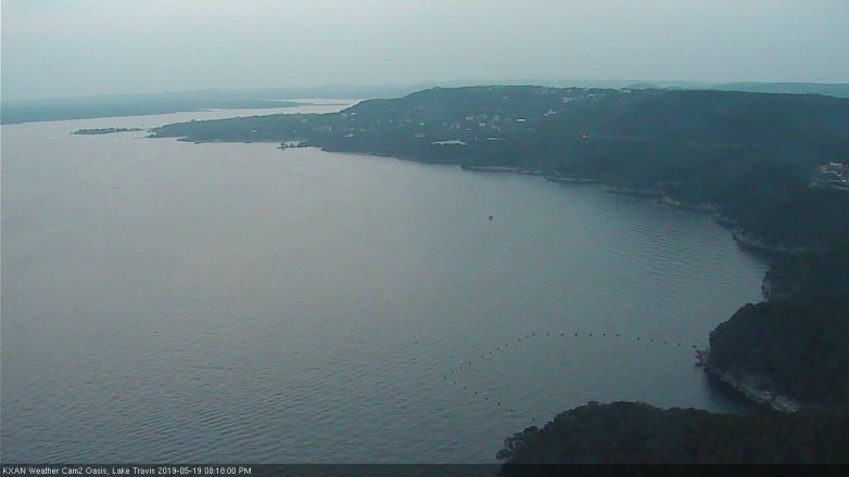 Lake Travis webcam, May 19, 2019 7:20 PM CT