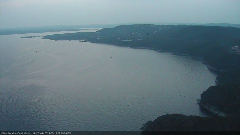 Lake Travis webcam, May 19, 2019 7:25 PM CT