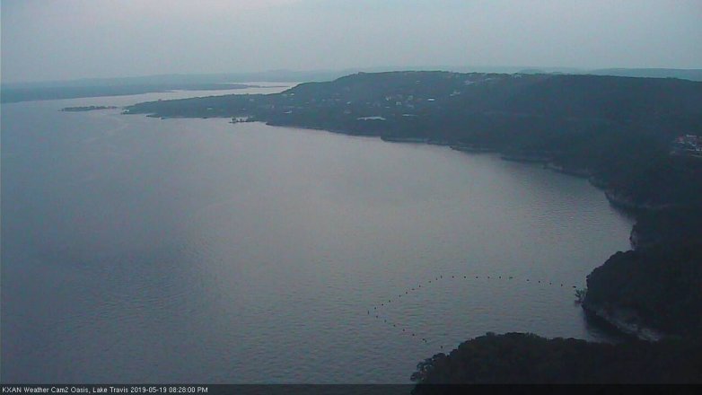 Lake Travis webcam, May 19, 2019 7:30 PM CT