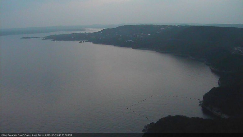 Lake Travis webcam, May 19, 2019 7:35 PM CT